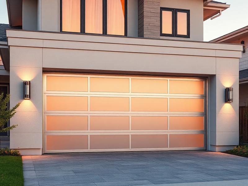 Modern aluminum garage door installation showcasing quality craftsmanship by Garage Door Santee