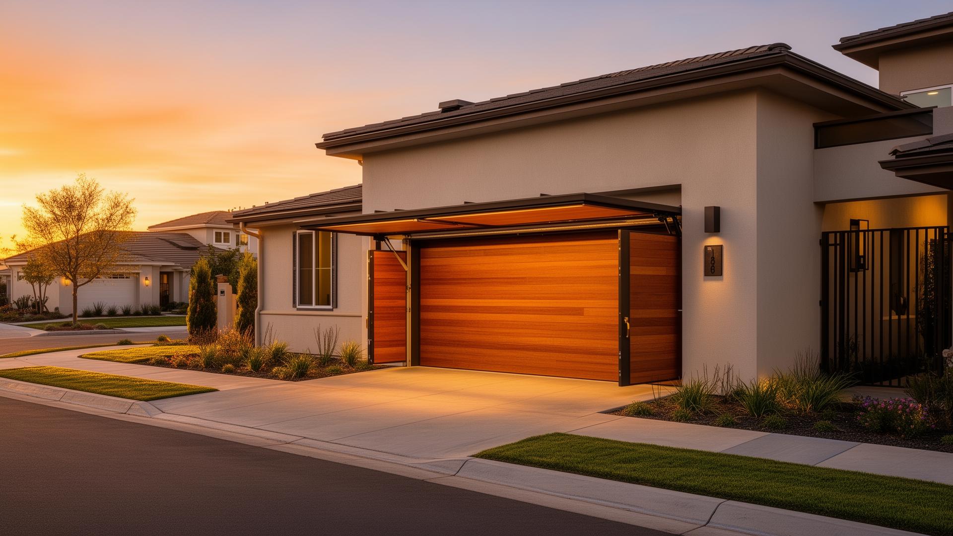 Professional garage door installation in Santee, CA - modern aluminum residential garage door